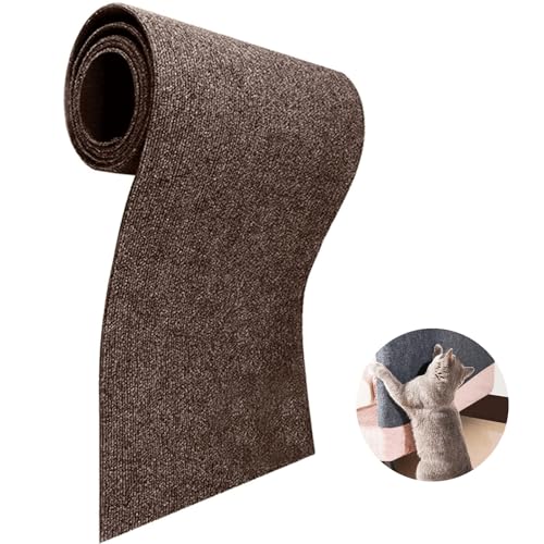 Kratzmatte Katzen Selbstklebend Kratzteppich Katze Wand Kratzschutz Sofa Katze DIY Climbing Cat Scratcher für Wandmontage Geeignet Möbel Kratzschutz Tür(#6,30x100cm) von uyeoco