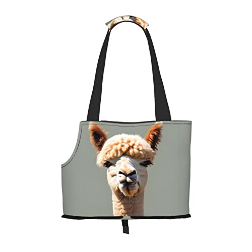 Alpaca Avatar Tragetasche für kleine Hunde, weiche Seiten, Haustier-Tragetasche, Taschen, tragbare Katzen-Reise-Handtasche von vacsAX