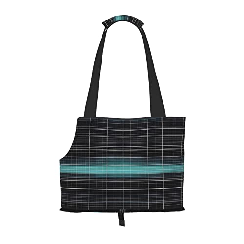 Dimensional Line Space Tragetasche für kleine Hunde, weiche Seiten, tragbare Katzen-Reisehandtasche von vacsAX