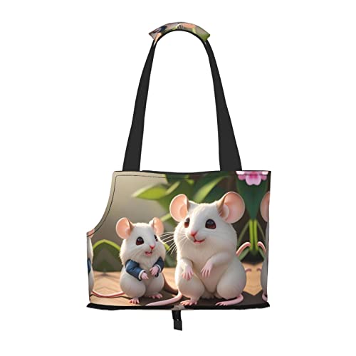 Mutter und Kind Ratten Kleine Hunde Geldbörse Tragetasche Weiche Seiten Haustier Tragetasche Taschen Tragbare Katze Reise Handtasche Tote von vacsAX