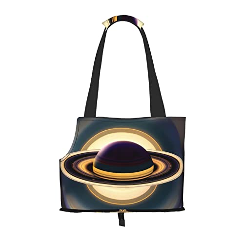 Schöne Saturn Tragetasche für kleine Hunde, weiche Seiten, tragbare Katzen-Reise-Handtasche von vacsAX