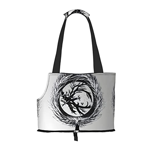 The Abstractionist Tree Tragetasche für kleine Hunde, weiche Seiten, tragbare Katzen-Reise-Handtasche von vacsAX