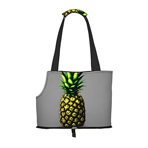 Tragetasche für kleine Hunde, Cartoon-Ananas, weiche Seiten, tragbare Katzen-Reise-Handtasche von vacsAX