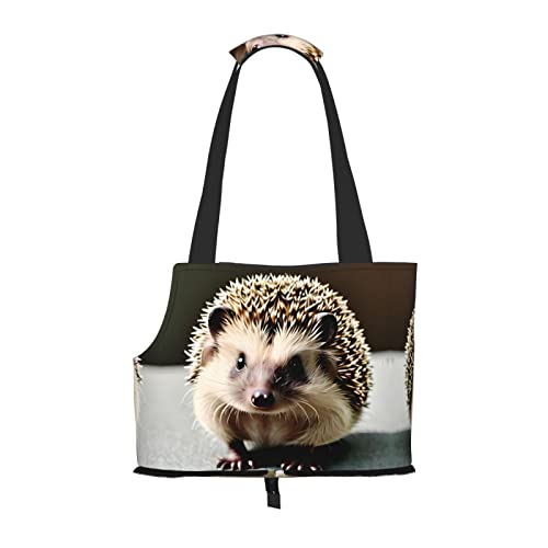 Tragetasche für kleine Hunde, niedlicher Igel, weiche Seiten, tragbare Katzen-Reisehandtasche von vacsAX