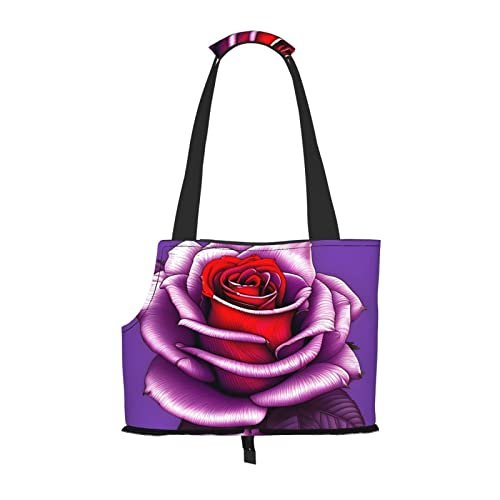 Tragetasche für kleine Hunde, weiche Seiten, Fuchsia Rose, tragbare Katzen-Reisehandtasche von vacsAX