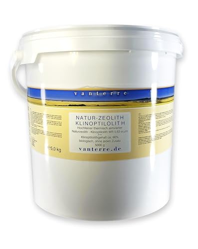 vanterre - 5000g Premium Natur-Zeolith-Klinoptilolith Pulver ø 6 µm Wide Range Vermahlung, Thermisch aktiviert und mikronisiert von vanterre