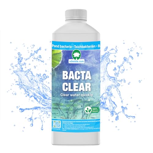 vdvelde.com - Algenbekämpfung im Teich: BACTA Clear - 100% natürliche Anti-Algen-Schwimmteich - Für 1.000 bis 20.000 Liter - 100% öko: schnell klares Wasser - Sicher für Mensch, Pflanze & Tier von vdvelde.com