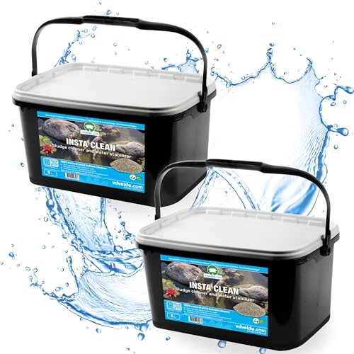 vdvelde.com - Insta CLEAN 10 Liter - 500 ml pro 1.000 l verwenden- Entfernt Schlick und verhindert Wasserlinsen- Stabilisiert die Wasserwerte KH, GH und PH von vdvelde.com