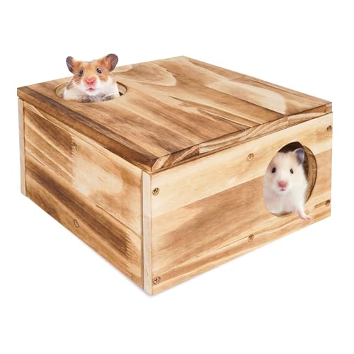 veelleen Meerschweinchenbett, Meerschweinchenversteck Igelbett, Höhlenbett für Kleintiere wie Meerschweinchen, Igel, Frettchen, Zwergkaninchen, Ratten, Hasen, Chinchillas und syrische Hamster von veelleen