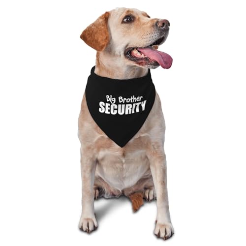 vercosee Baby Security in Training, Schwangerschaftsankündigung, Babyparty Fotografie Requisiten, Hund und Baby Geschenke Geschlecht enthüllt Hund Halstuch, Geschenk für Hundeliebhaber Party (schwarz) von vercosee