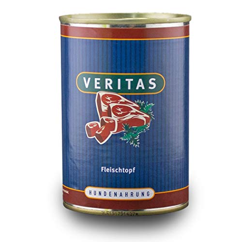 Veritas Hundemenü Hundefutter nass – Gourmet Sorte Fleischtopf - Nassfutter für Erwachsene Hunde I Geflügel Rind Pansen - Hundenassfutter (10x 400g) von veritas