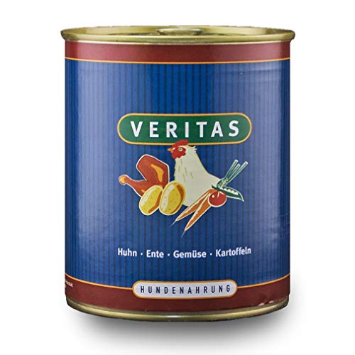 Veritas Hundemenü Hundefutter nass – Gourmet Sorte Huhn Ente Gemüse Kartoffeln - Nassfutter für Erwachsene Hunde I Hundenassfutter (10x 800g) von veritas