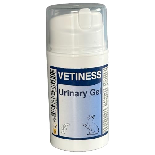 vetiness Urinary Gel 50 ml für Katzen mit Cranberry: Premium Ergänzungsfuttermittel zur Unterstützung und Verbesserung bei Blasen- und Harnwegsproblemen - Sicher, Effektiv und Leicht zu Verabreichen von vetiness