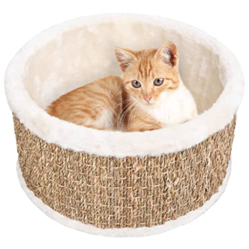 Bussandri Exclusive - Katzenkorb Rund 36 cm Seegras von vidaXL