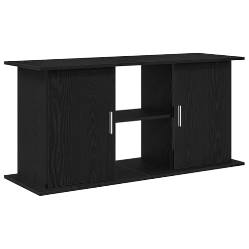 vidaXL Aquarienständer 121x41x58 cm Spanplatte Schwarz Eiche Farbe Aquarienschrank Aquarienständer Stabiler Schrank für Aquarium, Aquarium Unterschrank von vidaXL