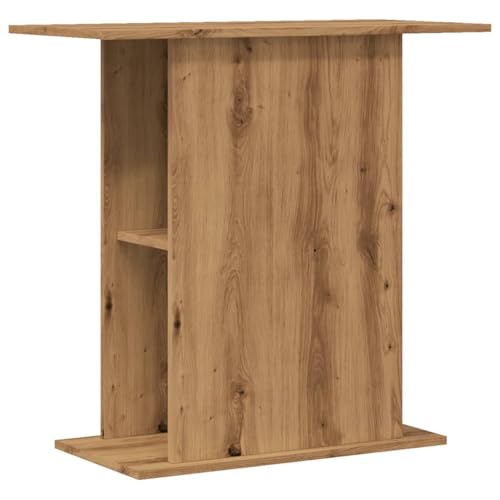 vidaXL Aquarienständer 36x75x72,5 cm Holz handwerklich Eiche Aquarium Schrank Aquarienständer Stabiler Schrank für Aquarium, Aquarium Unterschrank von vidaXL