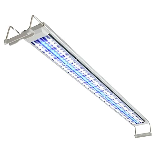 vidaXL Aquarium LED-Leuchte Aufsetzleuchte Klemmleuchte 120-130 cm Alu IP67 von vidaXL