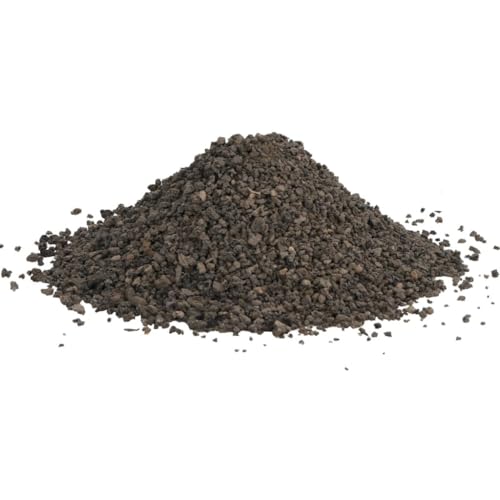 vidaXL Basalt Kies, Aquariumkies mit reichen Spurenelemente, Natürlicher feiner Dekosand für Aquarium Garten, Zierkies Basaltsplitt, Schwarz 10 kg 3-5 mm von vidaXL