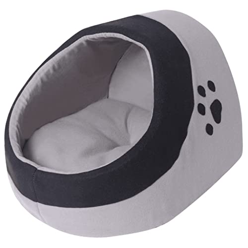 vidaXL Cat Cubby Schlafkorb für Haustiere, Grau / Schwarz von vidaXL