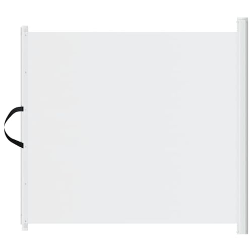 vidaXL Haustier-Barriere Ausziehbar Weiß 117,5x125 cm von vidaXL