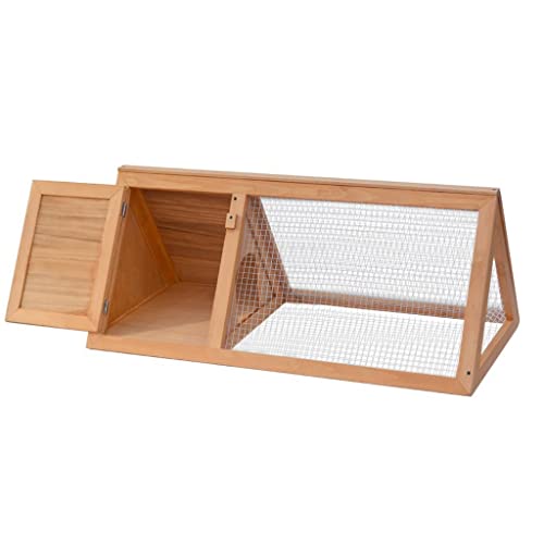 vidaXL Holz Outdoor Triangle Hasenstall Meerschweinchen Käfig Pet House Kleintiere Run von vidaXL