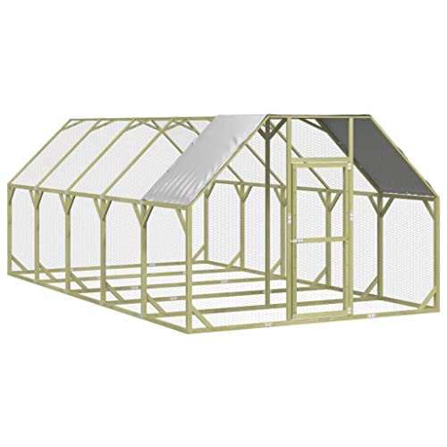 vidaXL Hühnerstall 268x500x190cm Massivholz Kiefer Imprägniert Freilaufgehege vidaXL Hühnerstall 268x500x190cm Massivholz Kiefer Imprägniert Freilaufgehege von vidaXL