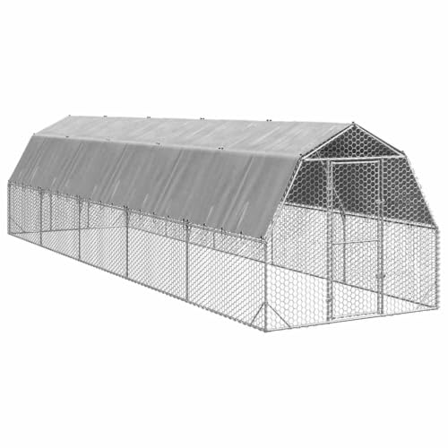 vidaXL Hühnerstall mit Dach 2,5x10x2,25 m Verzinkter Stahl, Freilaufgehege, Tierlaufstall, Hühnerhaus, Freigehege, Kleintierstall, Geflügelstall vidaXL Hühnerstall mit Dach 2,5x10x2,25 m Verzinkter Stahl, Freilaufgehege, Tierlaufstall, Hühnerhaus, Freigehege, Kleintierstall, Geflügelstall von vidaXL