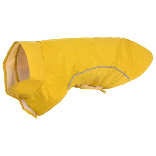 vidaXL Hunde Regenmantel mit Reflexstreifen Polyester Gelb M, Hundemantel, Hundejacke, Regenjacke für Welpen, wasserdichter Hunderegenmantel von vidaXL