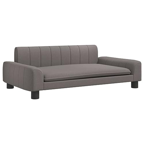 vidaXL Hundebett, Hundekissen mit weicher Polsterung, Hundesofa Hundecouch für kleine Hunde Haustiere, Haustierbett Katzenbett, Taupe Stoff von vidaXL