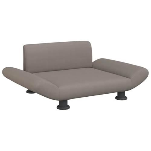 vidaXL Hundebett, Hundekissen mit weicher Polsterung, Hundesofa Hundecouch für kleine Hunde Haustiere, Haustierbett Katzenbett, Taupe Stoff von vidaXL