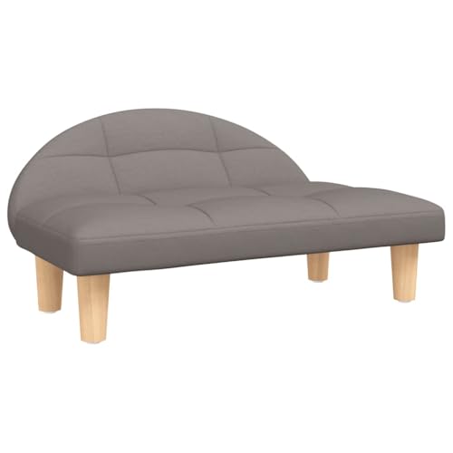 vidaXL Hundebett, Hundekissen mit weicher Polsterung, Hundesofa Hundecouch für kleine Hunde Haustiere, Haustierbett Katzenbett, Taupe Stoff von vidaXL