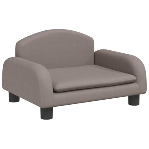 vidaXL Hundebett, Hundekissen mit weicher Polsterung, Hundesofa Hundecouch für kleine Hunde Haustiere, Haustierbett Katzenbett, Taupe Stoff von vidaXL