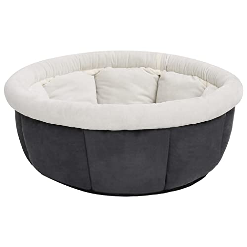 vidaXL Hundebett 40x40x20cm Grau Hundekissen Hundekorb Haustierbett Katzenbett von vidaXL