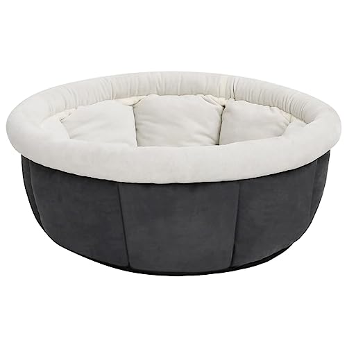 vidaXL Hundebett 40x40x20cm Grau Hundekissen Hundekorb Haustierbett Katzenbett von vidaXL