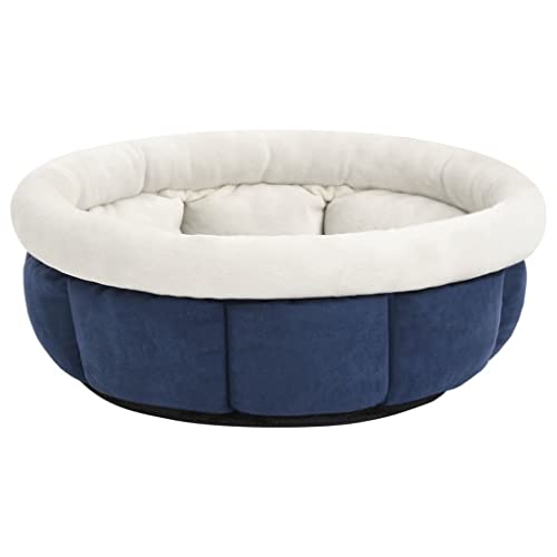 vidaXL Hundebett 50x50x22cm Blau Hundekissen Hundekorb Haustierbett Katzenbett von vidaXL