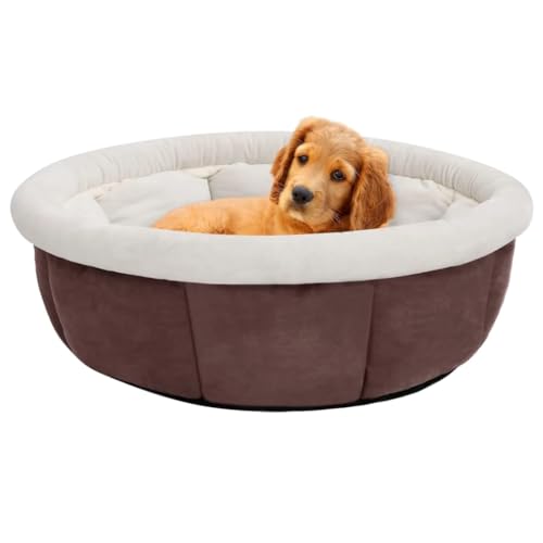 vidaXL Hundebett 59x59x24 cm Braun von vidaXL