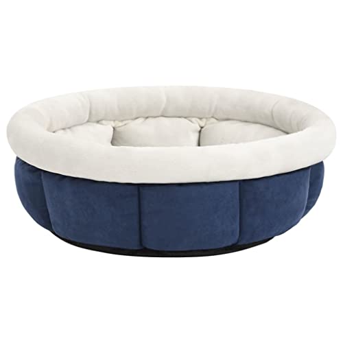 vidaXL Hundebett 59x59x24cm Blau Hundekissen Hundekorb Haustierbett Katzenbett von vidaXL