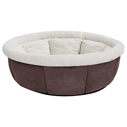 vidaXL Hundebett 59x59x24cm Braun Hundekissen Hundekorb Haustierbett Hunde von vidaXL