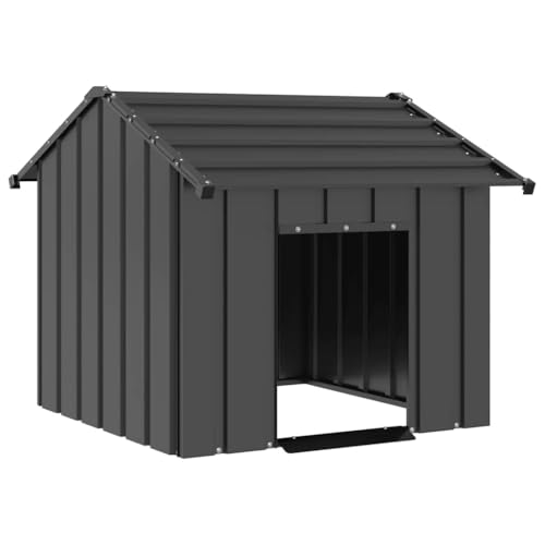 vidaXL Hundehütte mit Dach 85x107x81 cm Verzinkter Stahl von vidaXL