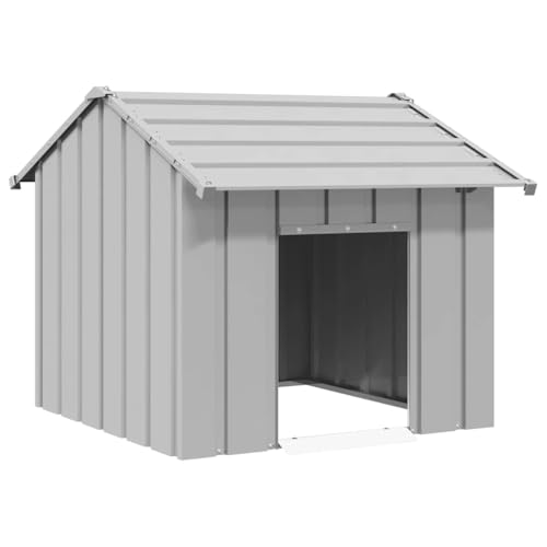 vidaXL Hundehütte mit Dach 85x107x81 cm Verzinkter Stahl von vidaXL