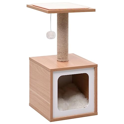 vidaXL Katzen Kratzbaum Sisal-Kratzmatte 62cm Katzenbaum Kletterbaum Spielbaum von vidaXL