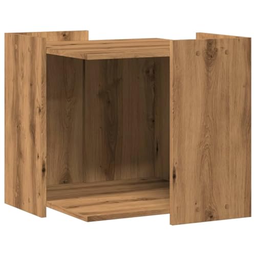 vidaXL Katzenklo Schrank, Katzenschrank Katzentoilette, Beistelltisch Katzenhaus, Katzenmöbel Verstecktes Design, Artisan-Eiche Holzwerkstoff von vidaXL