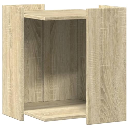 vidaXL Katzenklo Schrank, Katzenschrank Katzentoilette, Beistelltisch Katzenhaus, Katzenmöbel Verstecktes Design, Sonoma Eiche Holzwerkstoff von vidaXL