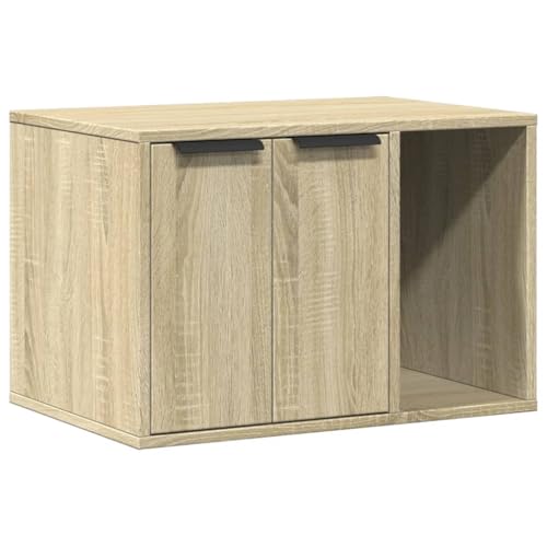 vidaXL Katzenklo Sonoma Eiche 60x40x40 cm Holzwerkstoff von vidaXL