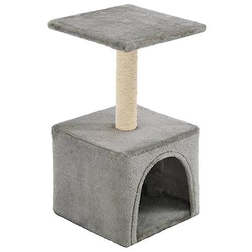 vidaXL Katzenkratzbaum Sisal 55cm Grau Kratzbaum Katzenbaum Kletterbaum Katzen von vidaXL