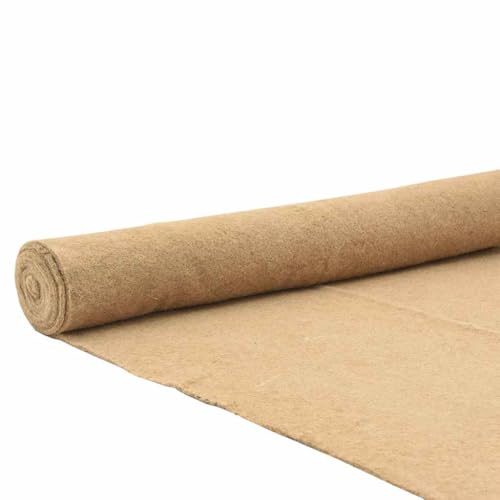 vidaXL Nagermatte Hanf 1x5 m 5 mm, Nagerteppich, Nagermatte 100% Hanf, Hanfmatte für Nagetiere, Hanfmatte, Bio-Hanfmatte von vidaXL