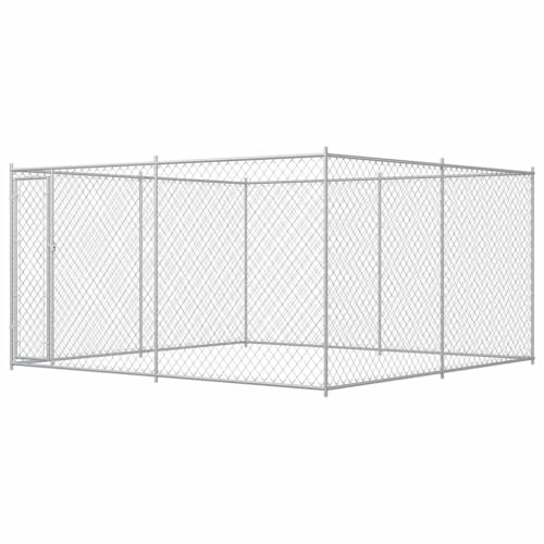 vidaXL Outdoor Hundezwinger 383x383x185 cm Hundekäfig Hundehaus Hundehütte Zwinger von vidaXL