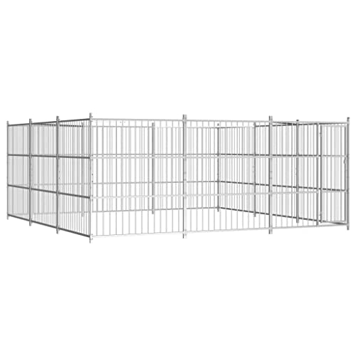 vidaXL Outdoor Hundezwinger 450x450x185cm Hundekäfig Hundehaus Hundehütte von vidaXL