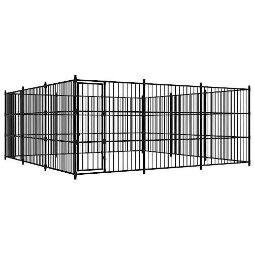 vidaXL Outdoor Hundezwinger 450x450x185cm Hundekäfig Hundehaus Hundehütte von vidaXL