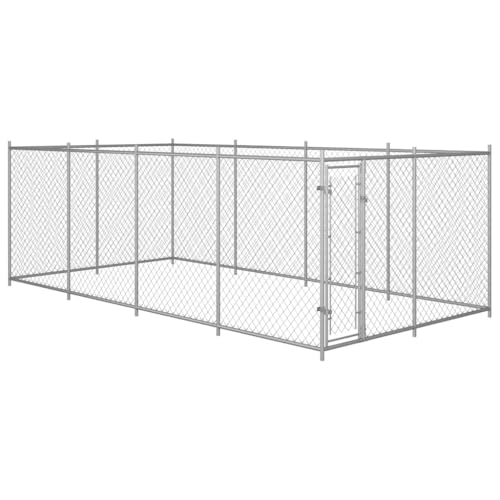 vidaXL Outdoor Hundezwinger 8x4x2m Hundekäfig Hundehaus Hundehütte Zwinger von vidaXL